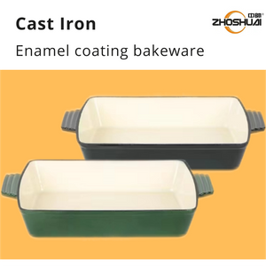 エナメル ミニ 長方形 1.5L 鋳鉄耐熱皿