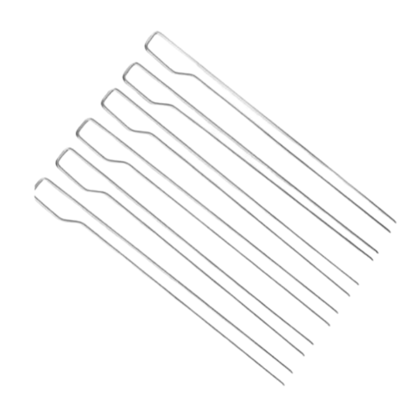 非棒バーベキューは平らなグリルのステンレス鋼のローストの針の串焼きに用具を使います 